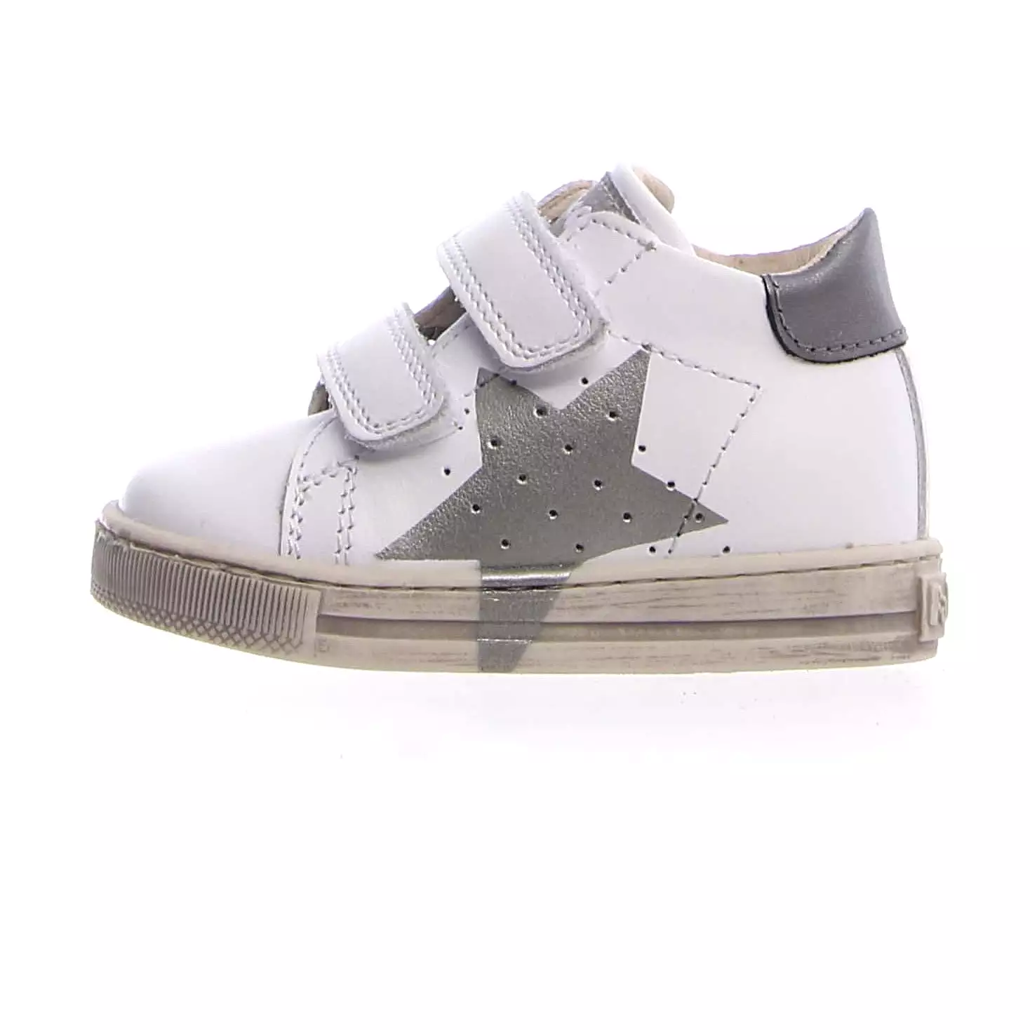 Falcotto Venus Vl Star Sneakers - White/Inox for Boys and Girls