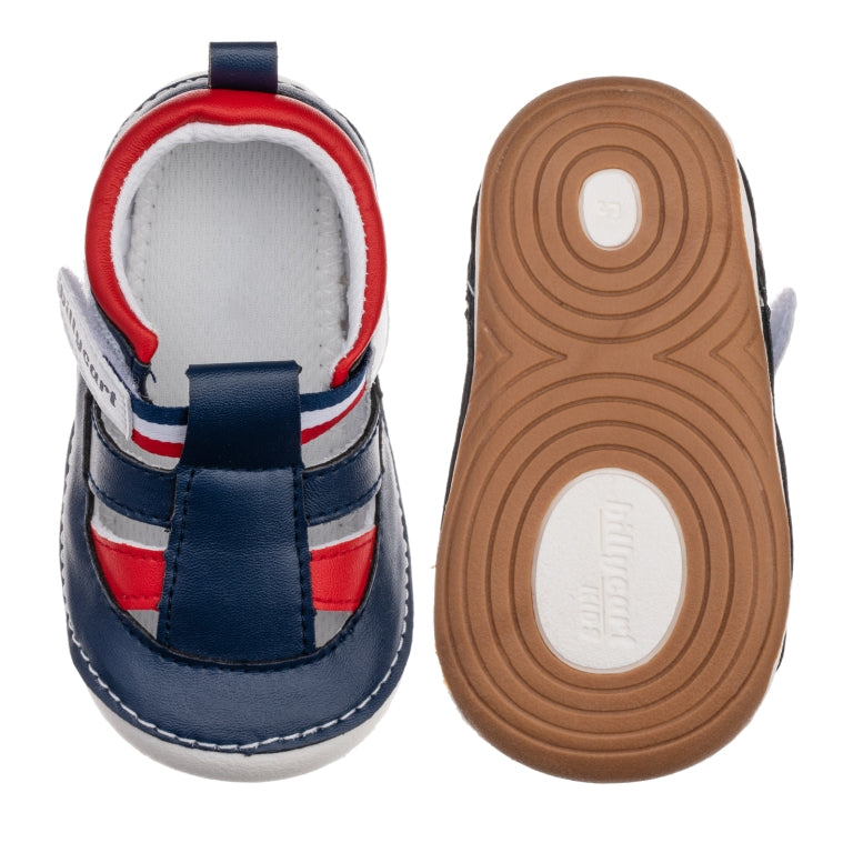 Flynn navy red baby toddler boys sandals shop online.