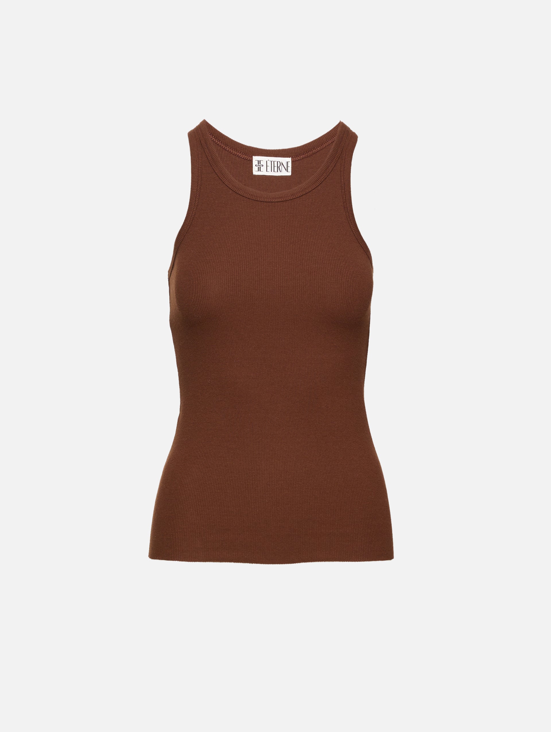 Form-fitting High Neck Tank Top