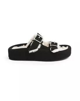 Frozen dew black sandal.