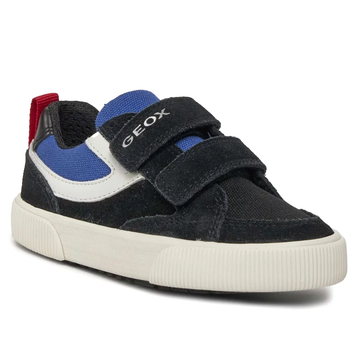 Geox Alphabeet Boys Canvas Shoes - Black/Blue (Sizes 28-33)