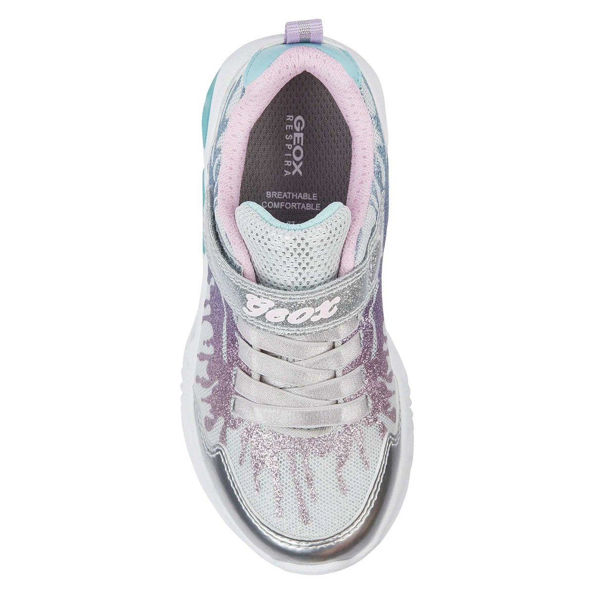 Geox Assister Silver/Pink Sizes 26-32