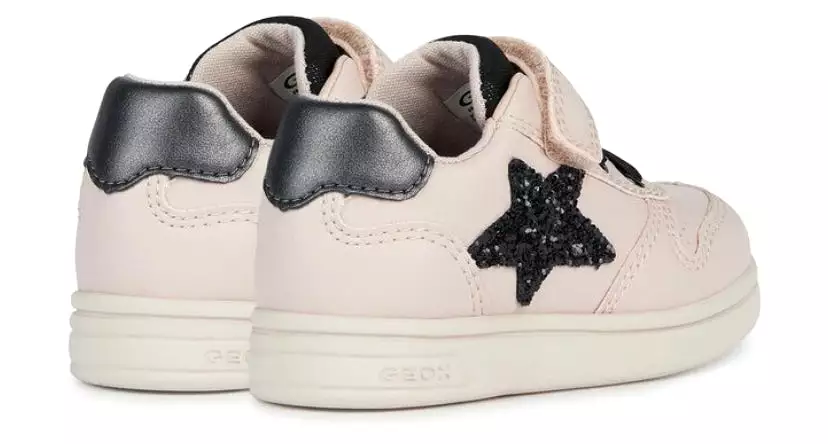 Geox Baby Black Star Velcro Sneaker