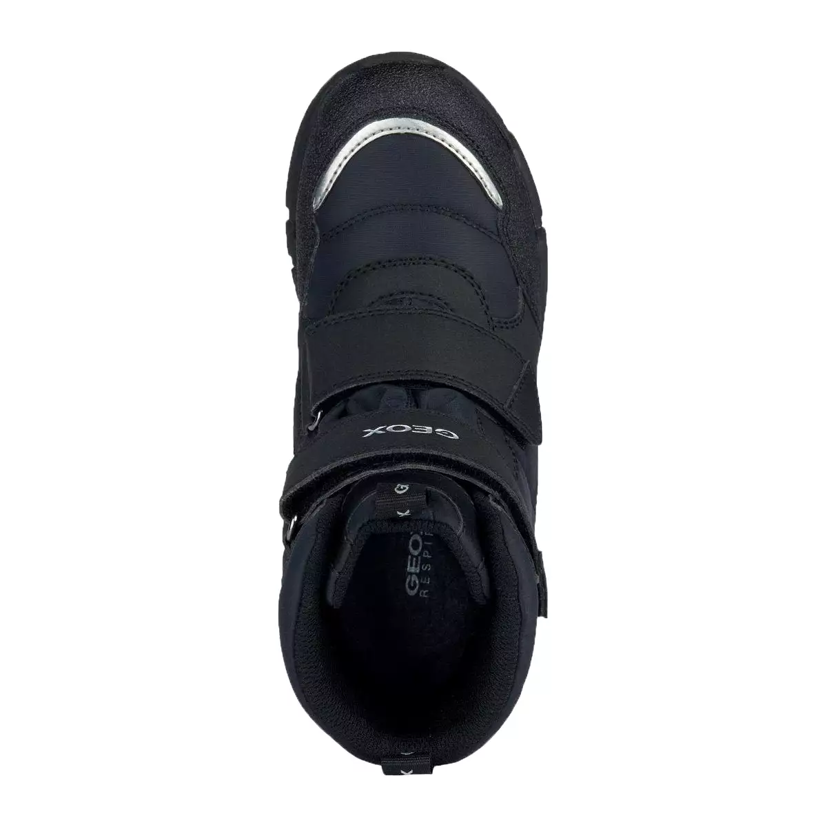 Geox Boys Flexyper Black Grey Tall Waterproof Shoes