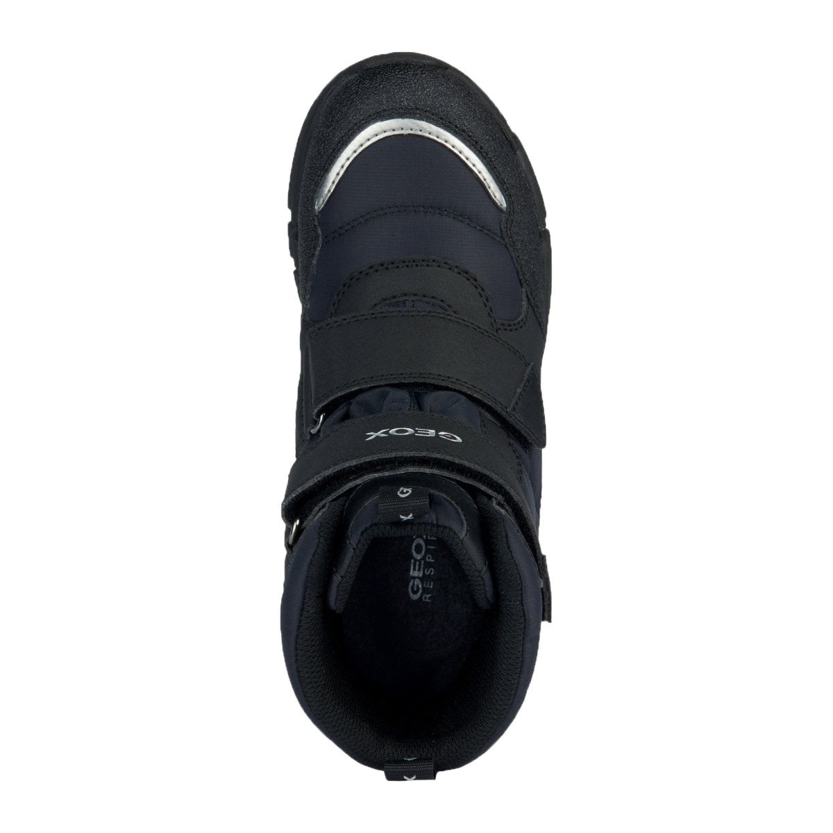 Geox Boy's Flexyper Black/Grey Tall Waterproof Shoes - Sizes 30-41