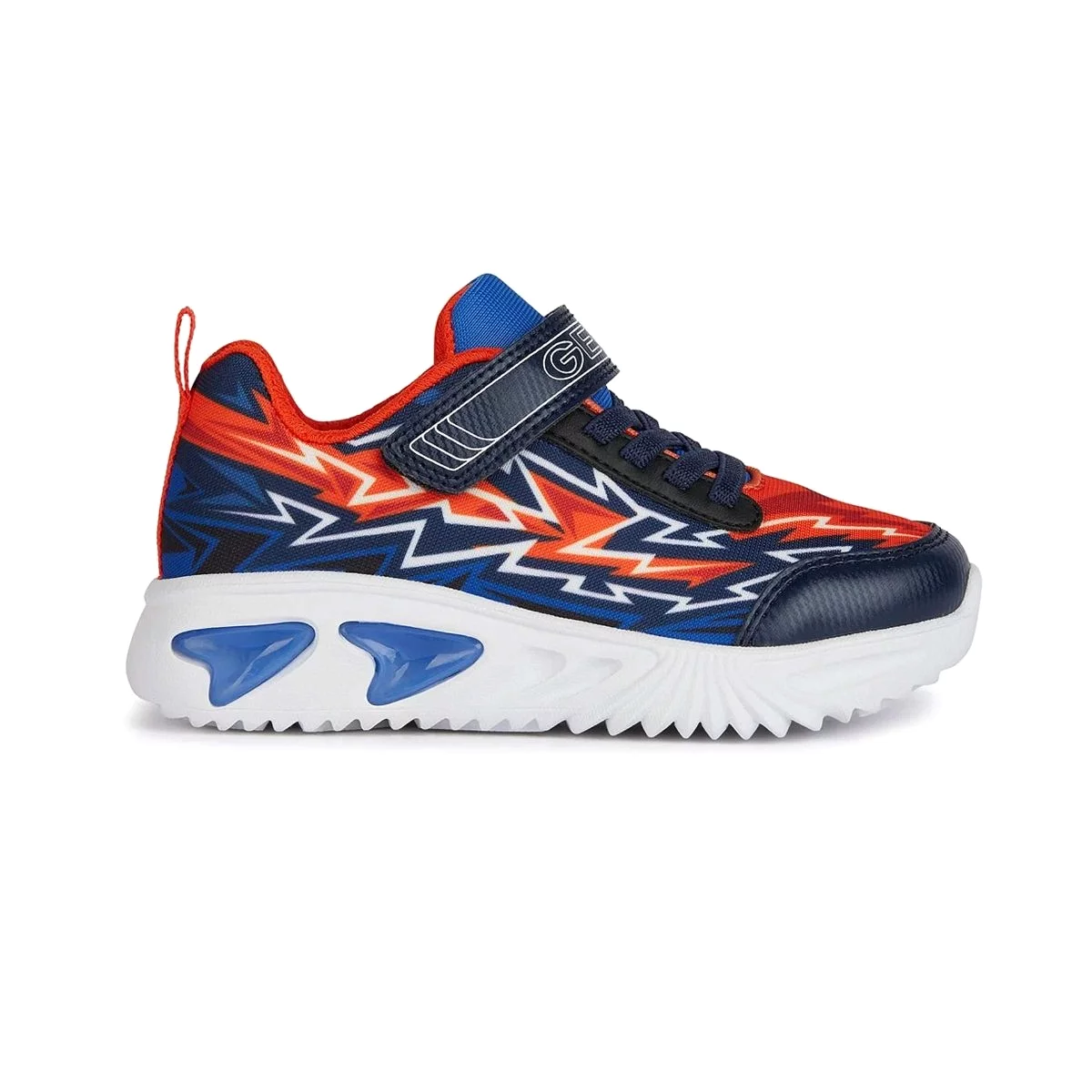 Geox Boys Navy/Orange Assister Shoes (Sizes 28-34)