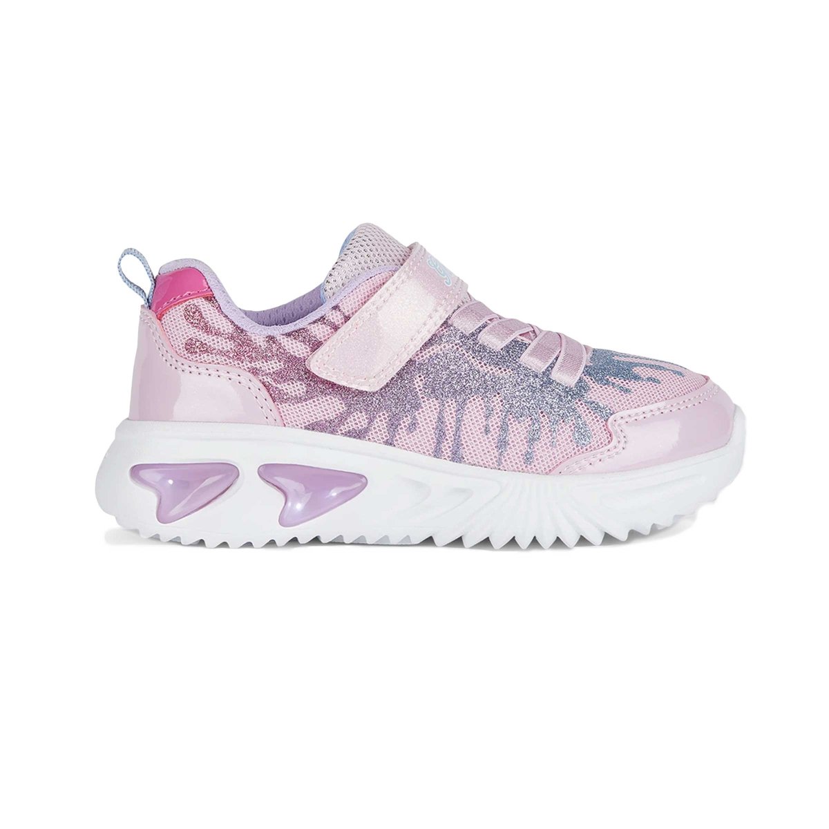 Geox Girl's Assister Pink/Sky Shoes (Sizes 26-32)