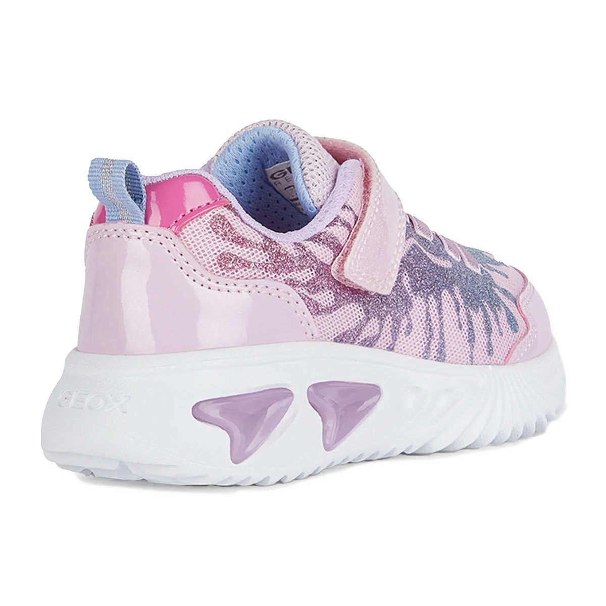 Geox Girl's Assister Pink/Sky Shoes (Sizes 26-32)