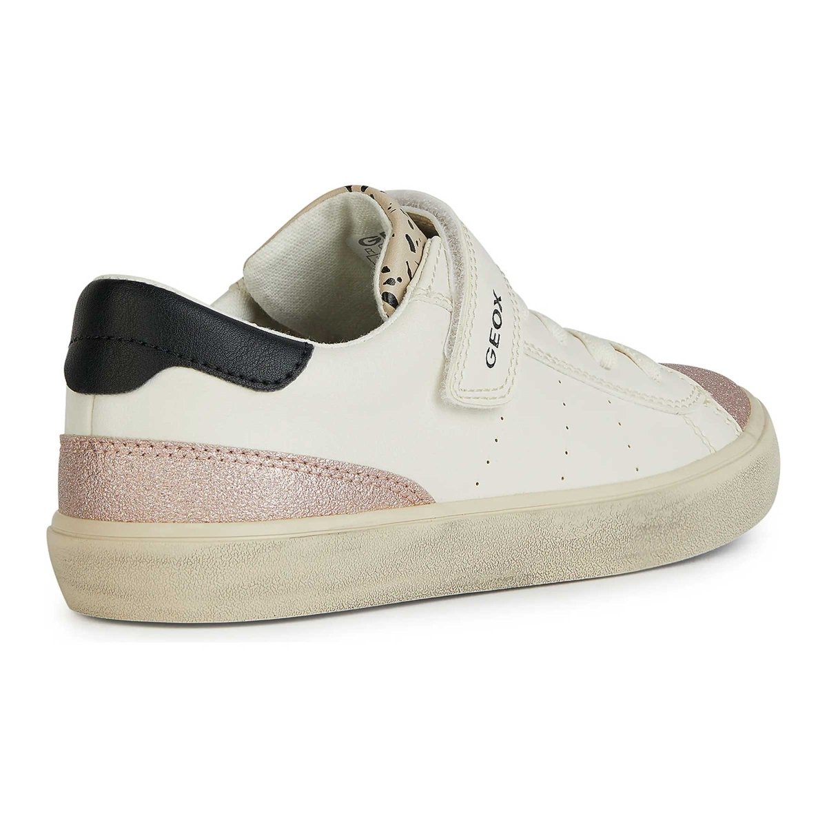 Geox Gisli Ivory/Rose Girls Shoes (Sizes 26-34)