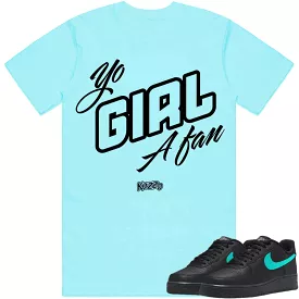 Girl Fan Tiffany AF1 Air Force Ones - Sneaker Shirt Matching Option