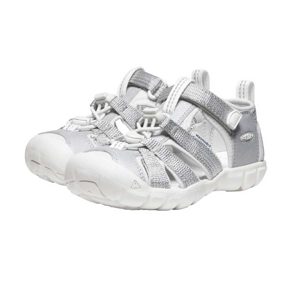 Girls' Seacamp Silver Shoes (Sizes 8-13) - Keen
