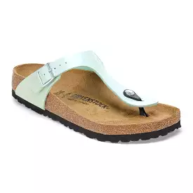 Gizeh Patented Birko-Flor Sandals in Surf Green