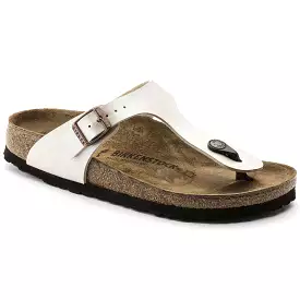 Gizeh Pearl White Birko-Flor Sandals