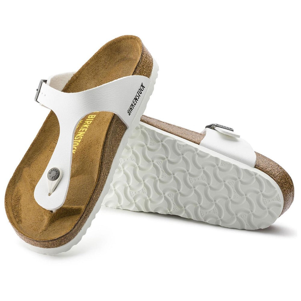 Gizeh - White Birko-Flor Sandal