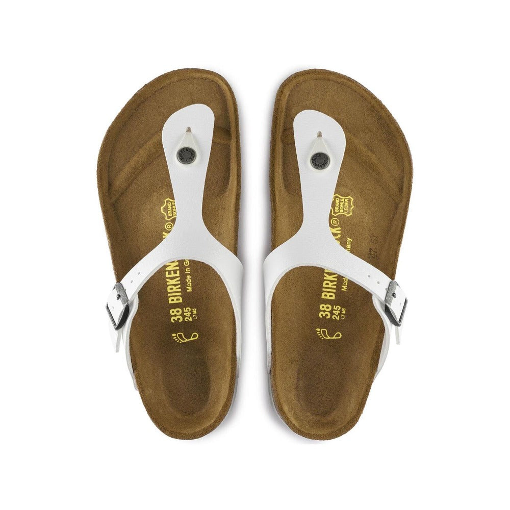 Gizeh - White Birko-Flor Sandal