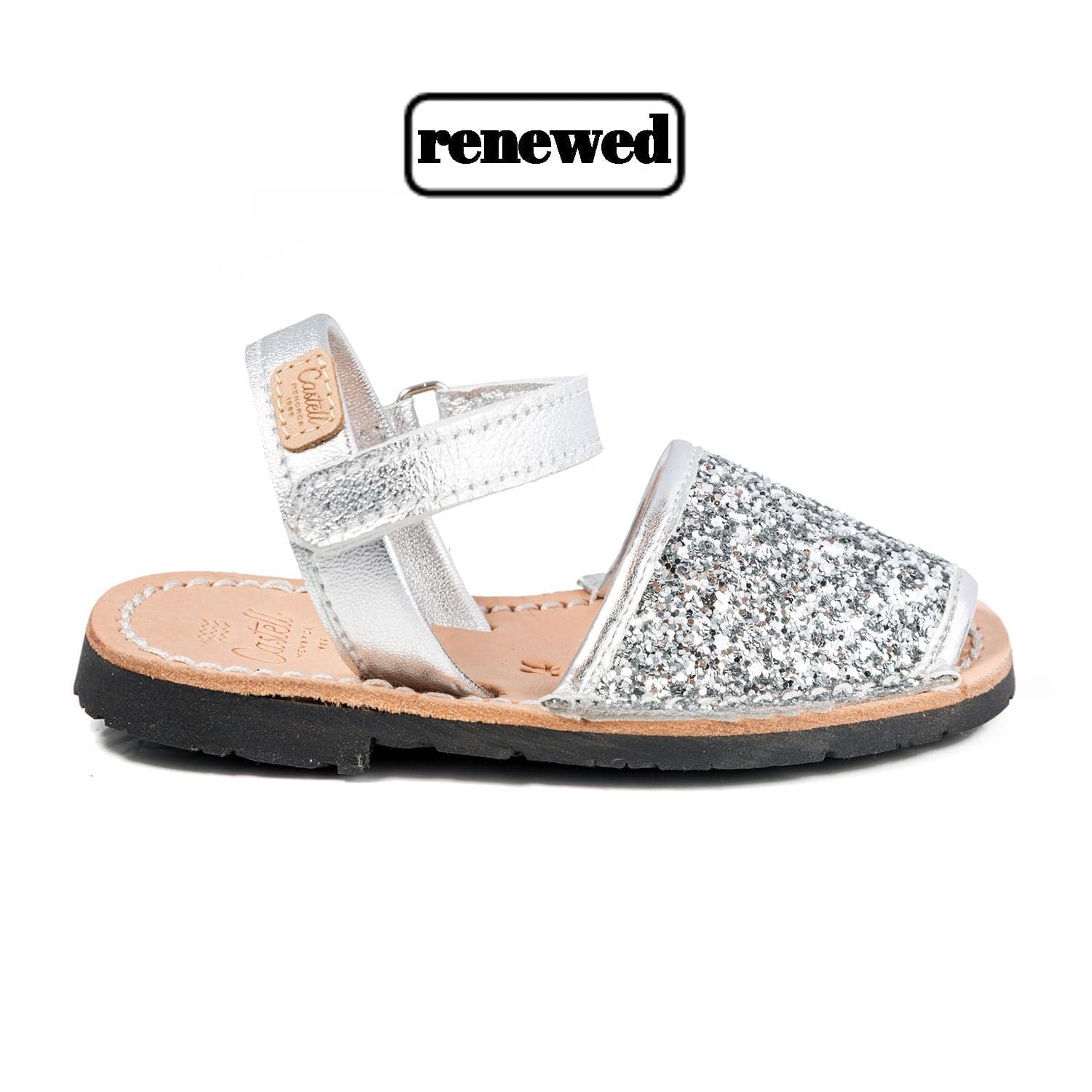 Glitter Leather Kids Sandal - Iker 1002R Glitter