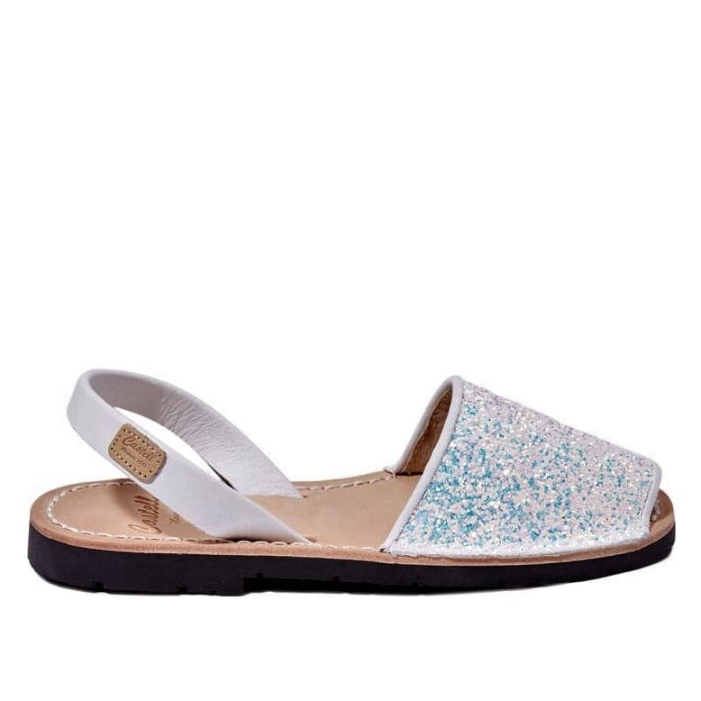 Glitter Leather Kids Sandals - Iker 1097R Stretch