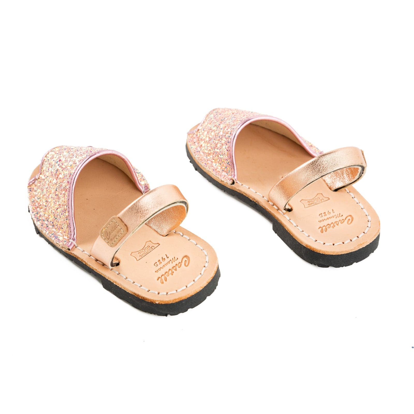 Glitter Leather Kids Sandals - Iker 1097R Stretch