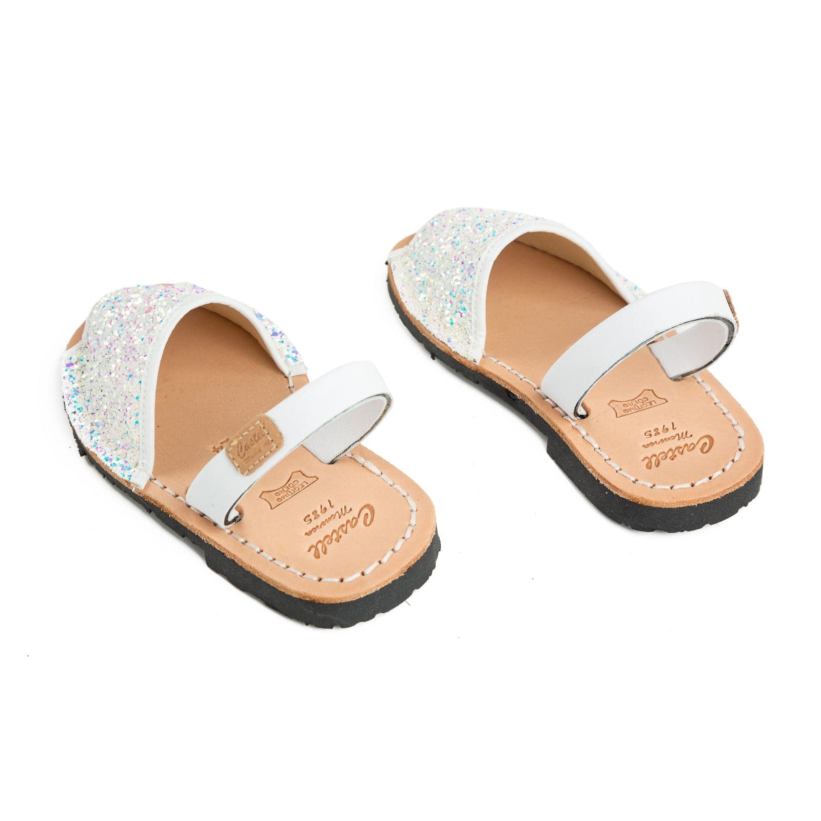 Glitter Leather Kids Sandals - Iker 1097R Stretch