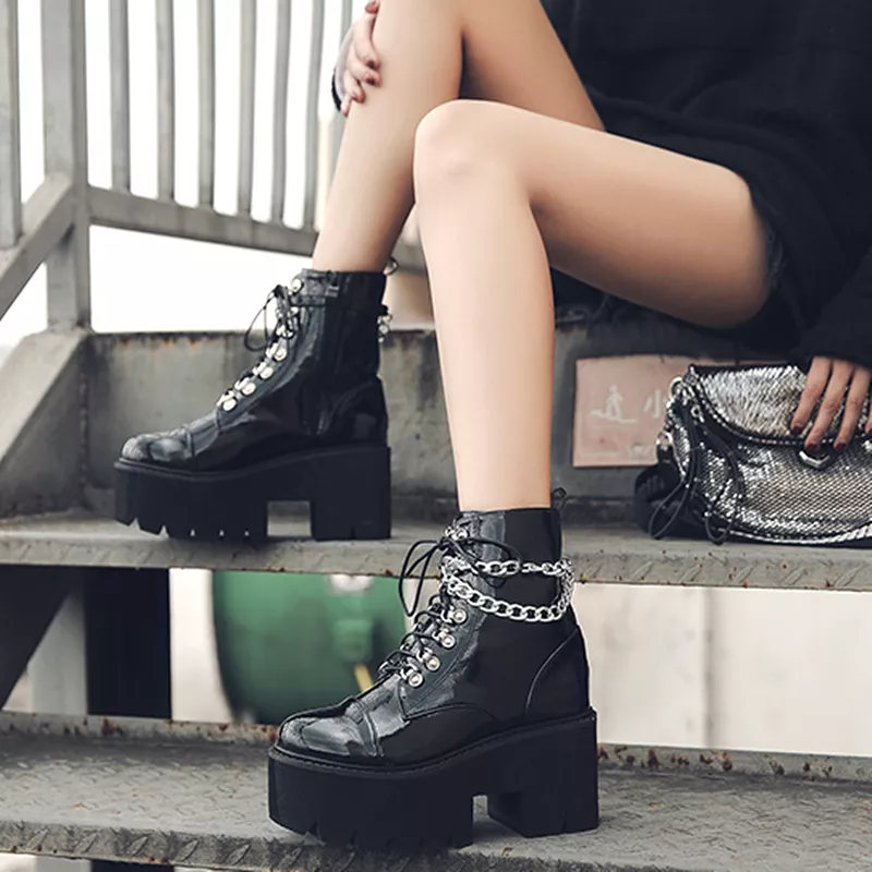 Gothic Punk Zipper Boots - AD11650