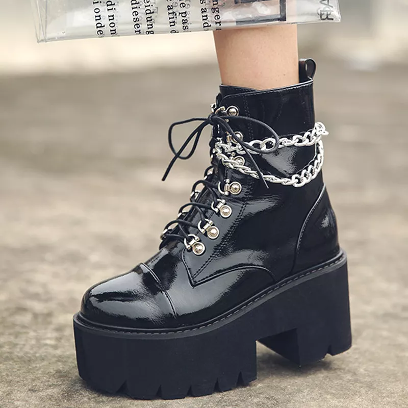 Gothic Punk Zipper Boots - AD11650