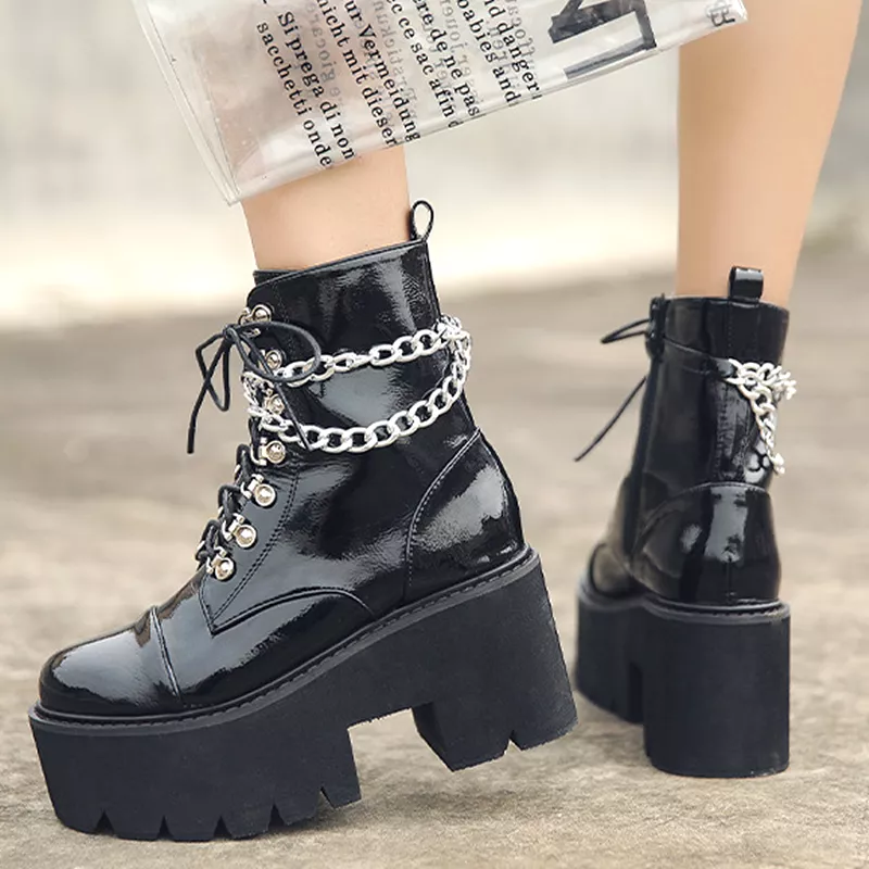 Gothic Punk Zipper Boots - AD11650