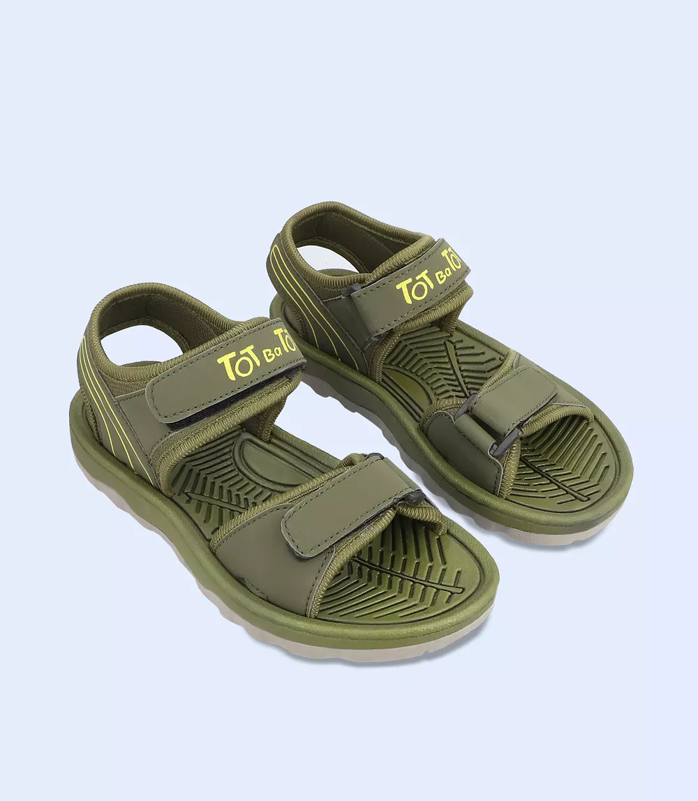 green boys sandal