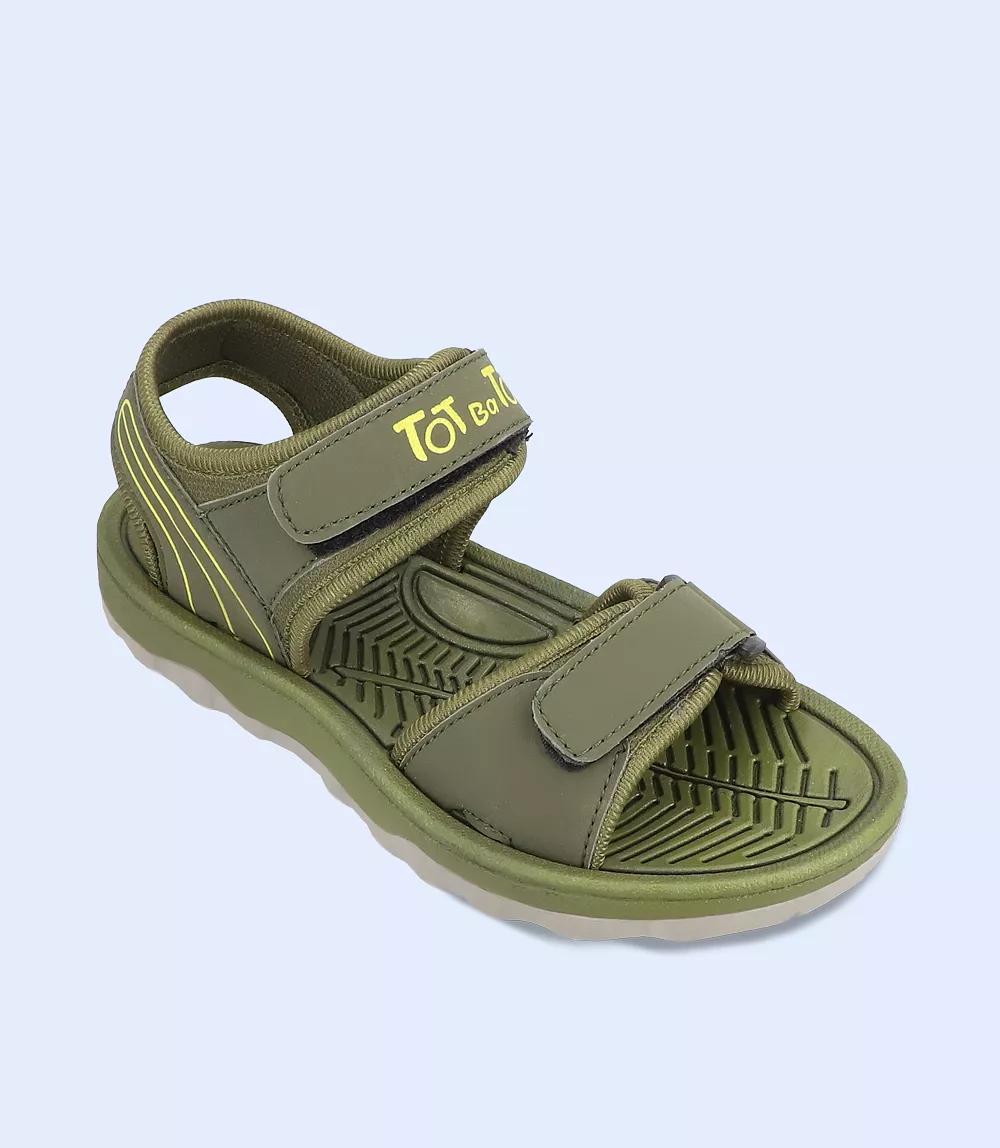 green boys sandal