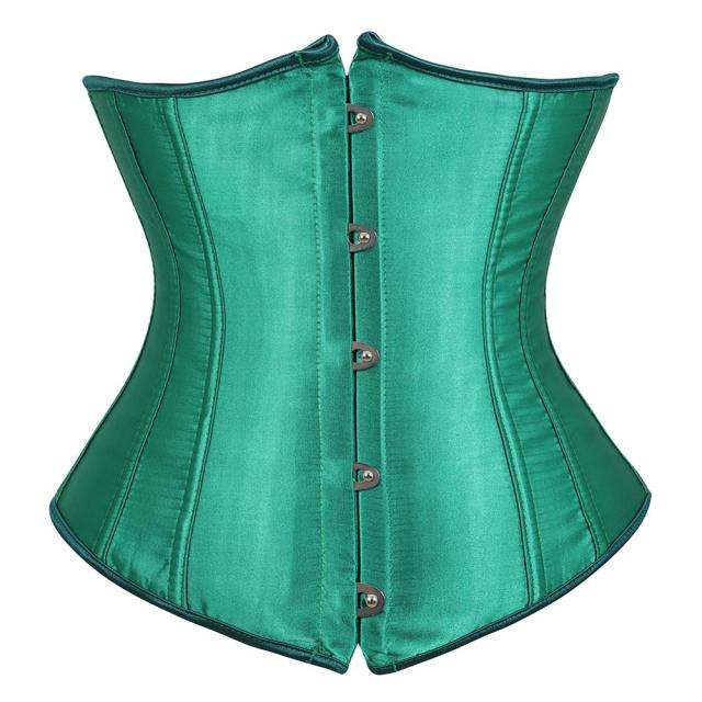 Green Satin Corset Drags