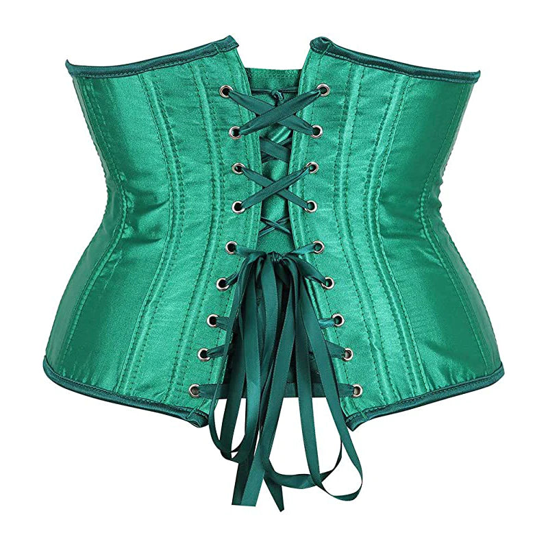 Green Satin Corset Drags