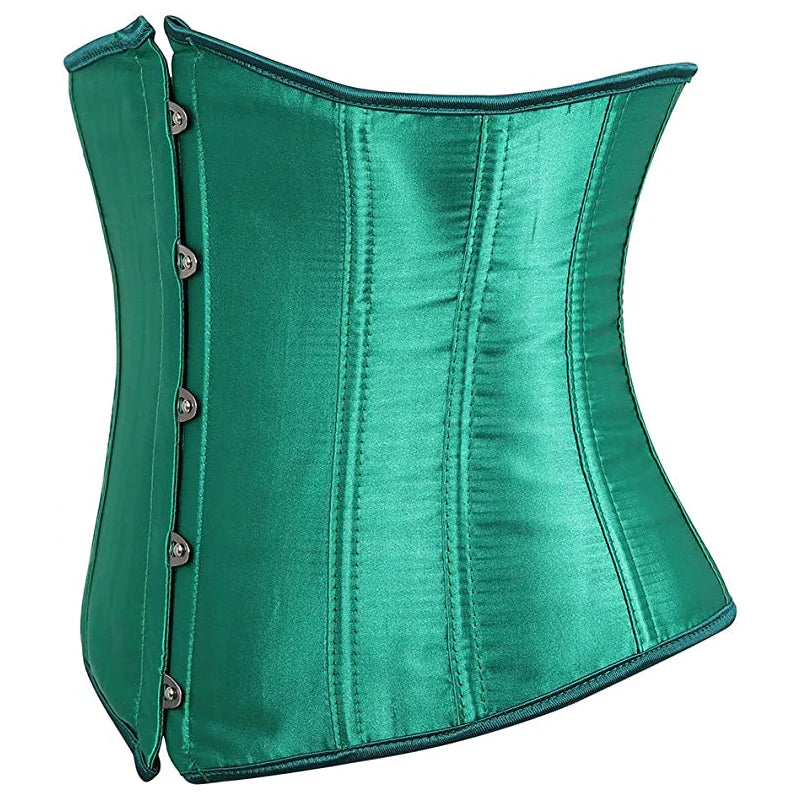 Green Satin Corset Drags