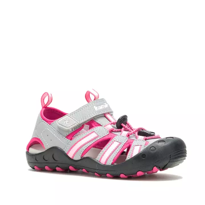 Grey/Pink Crab Toddler Sandal