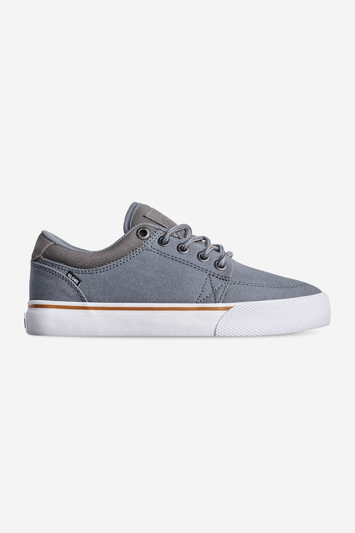 GS Kids - Grey Canvas - Skate Shoes | Shop skate shoes for kids in grey canvas online at GS. Perfect for skateboarding and every