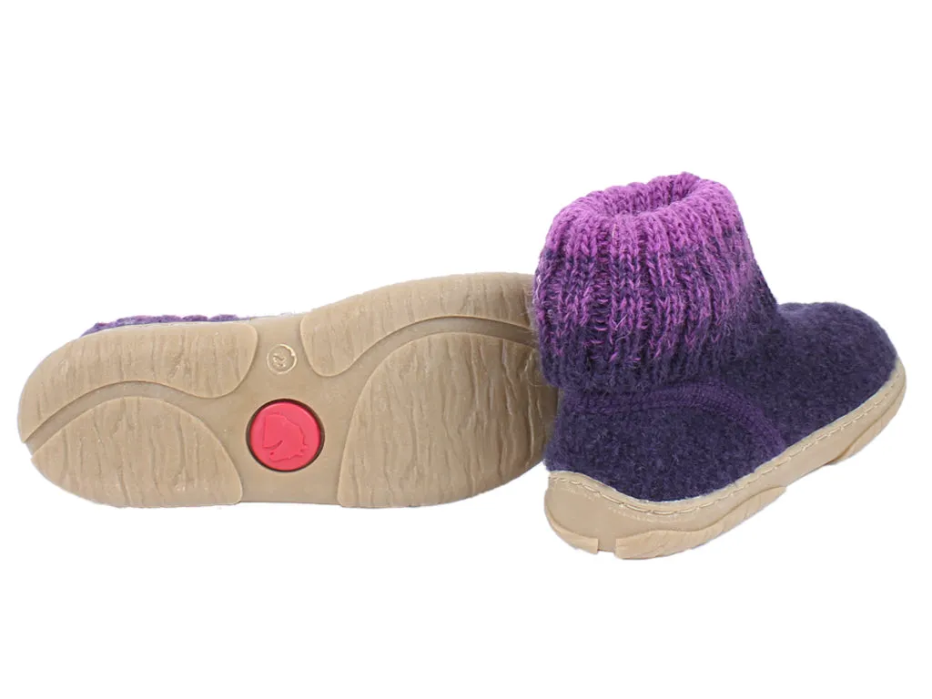 Haflinger kids slippers Yuki Lavender