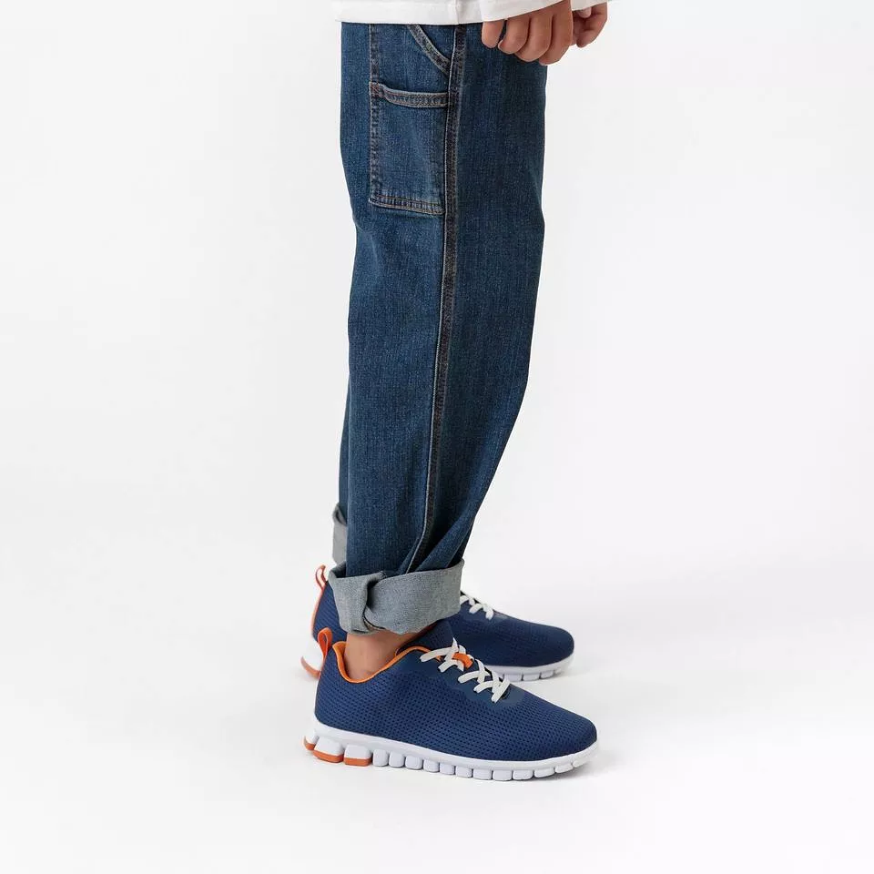 Haskell Jr. for Kids in Navy and Orange