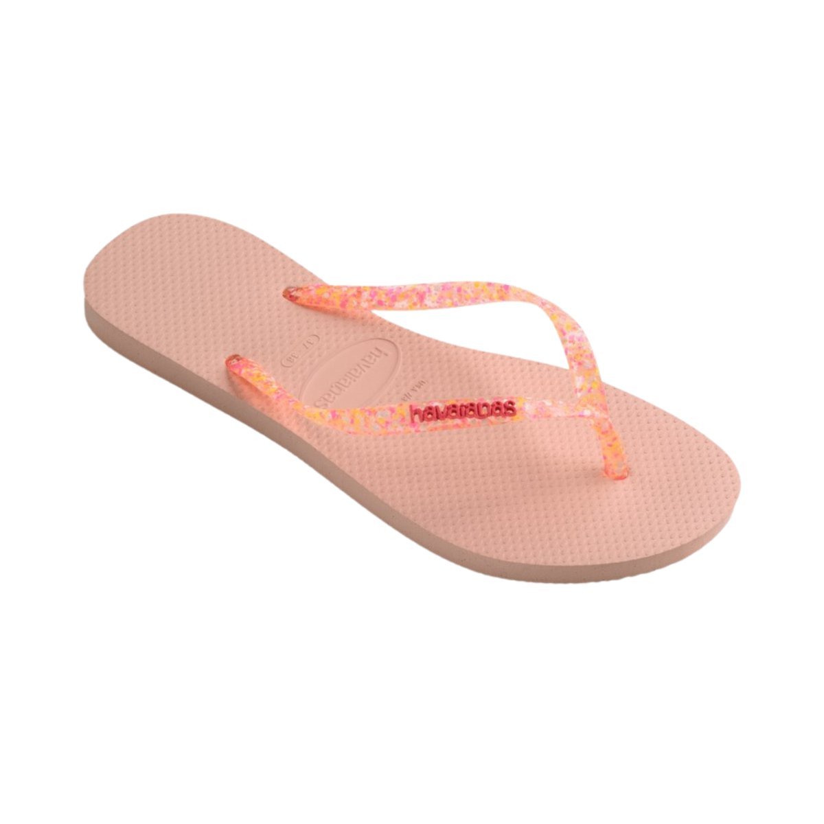 Havaianas Girl's Slim Glitter Pink Iridescent (Sizes 27-34)