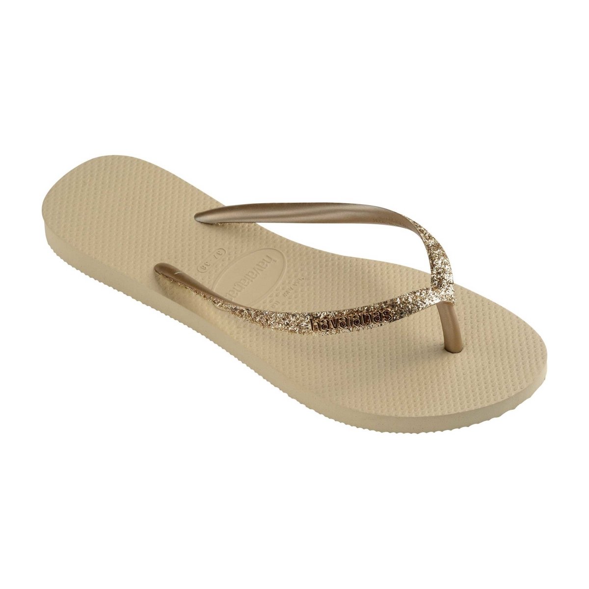 Havaianas girls slim glitter sandals grey