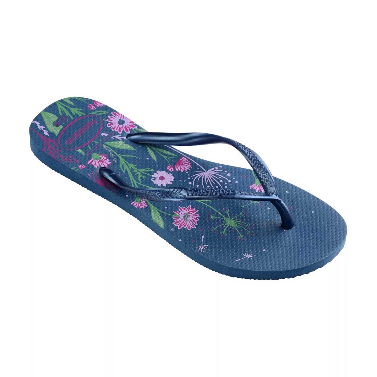 Havaianas Girls Slim Organic Blue Flip Flops