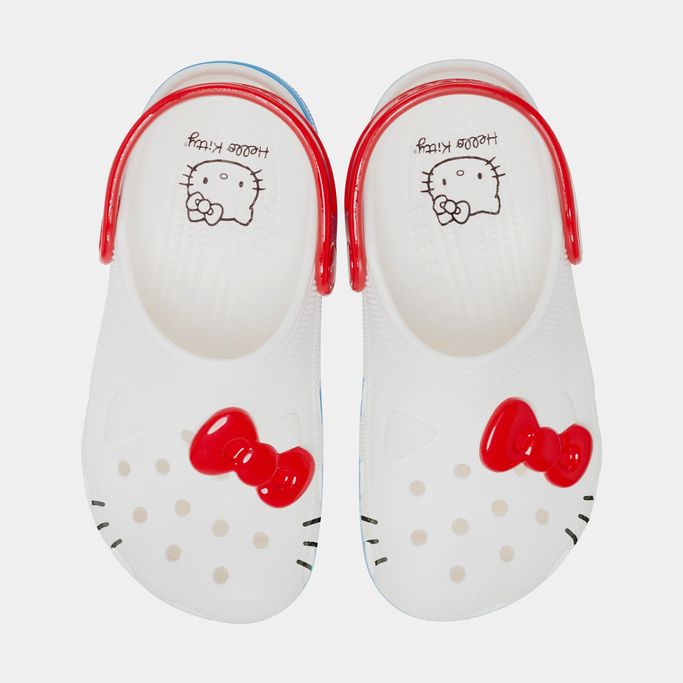 Hello Kitty Classic Clog Sandals - White/Red - Preschool/Grade School - Free Shipping.