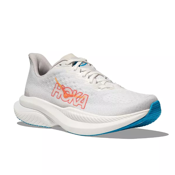 HOKA Mach 6 White - Women's Running Shoe - Medium Width