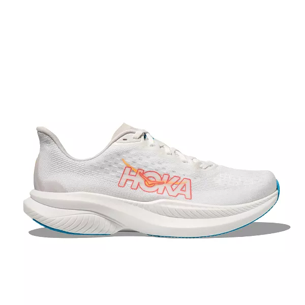 HOKA Mach 6 White - Women's Running Shoe - Medium Width