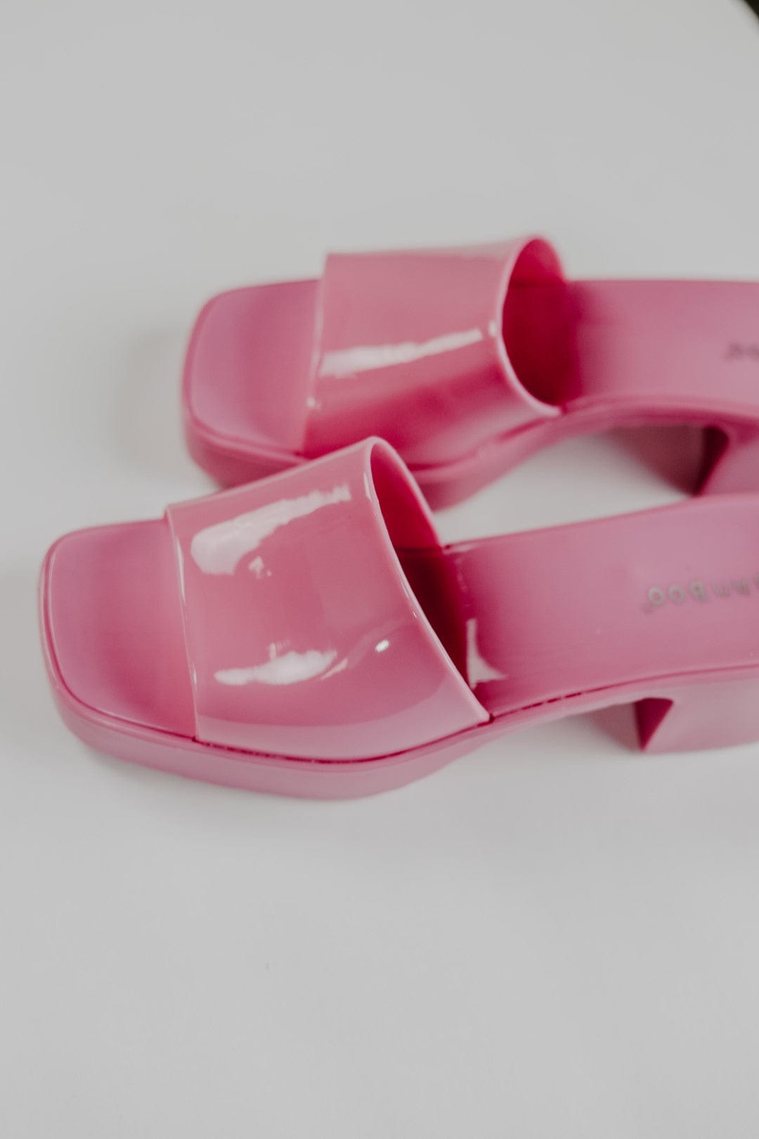 Hot Pink Jelly Sandals