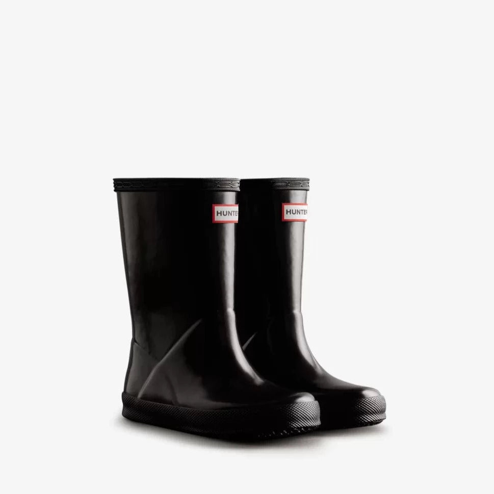 Hunter Black Kids Rain Boot.