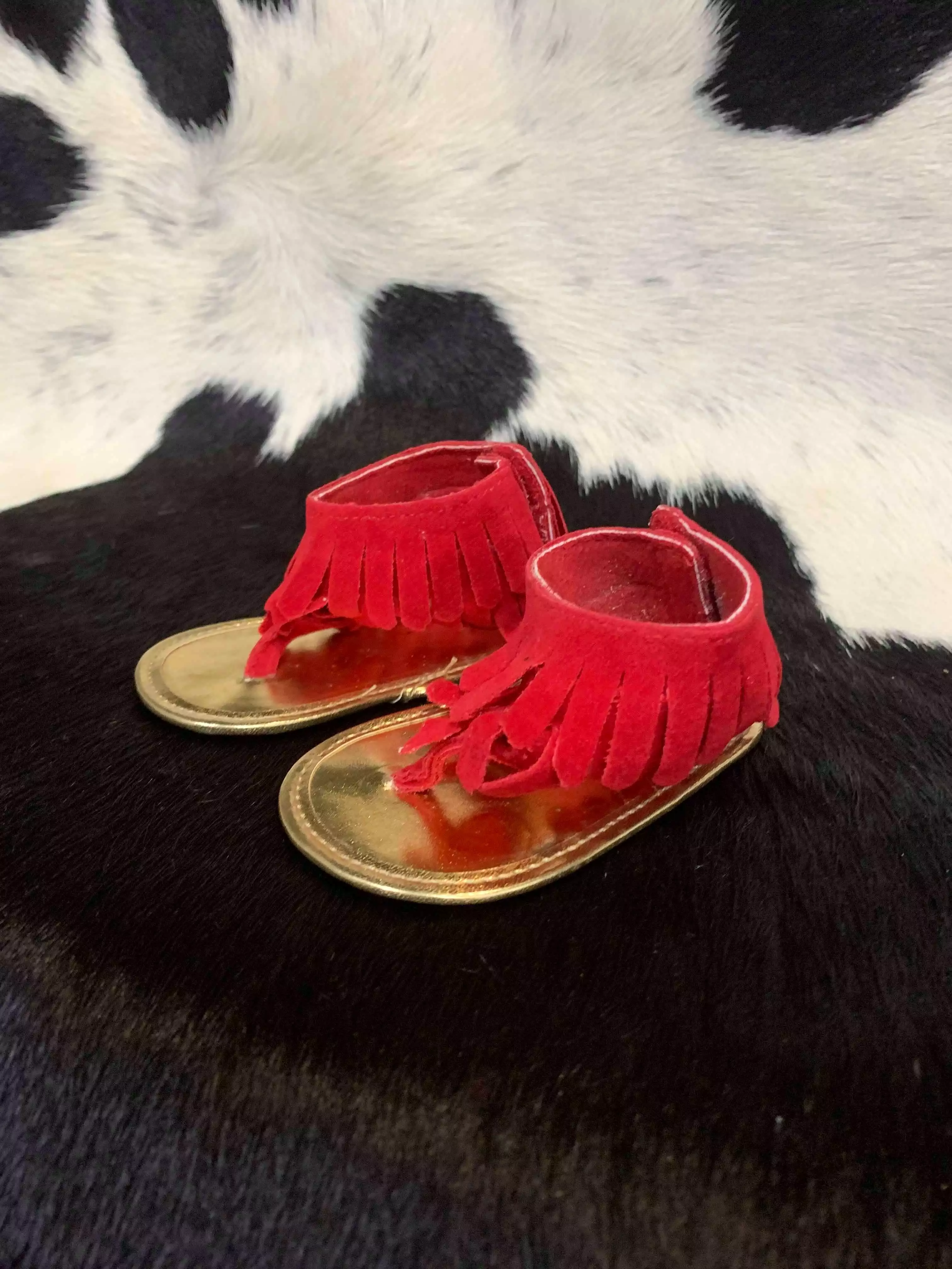 Infant Tassel Sandals - Leather