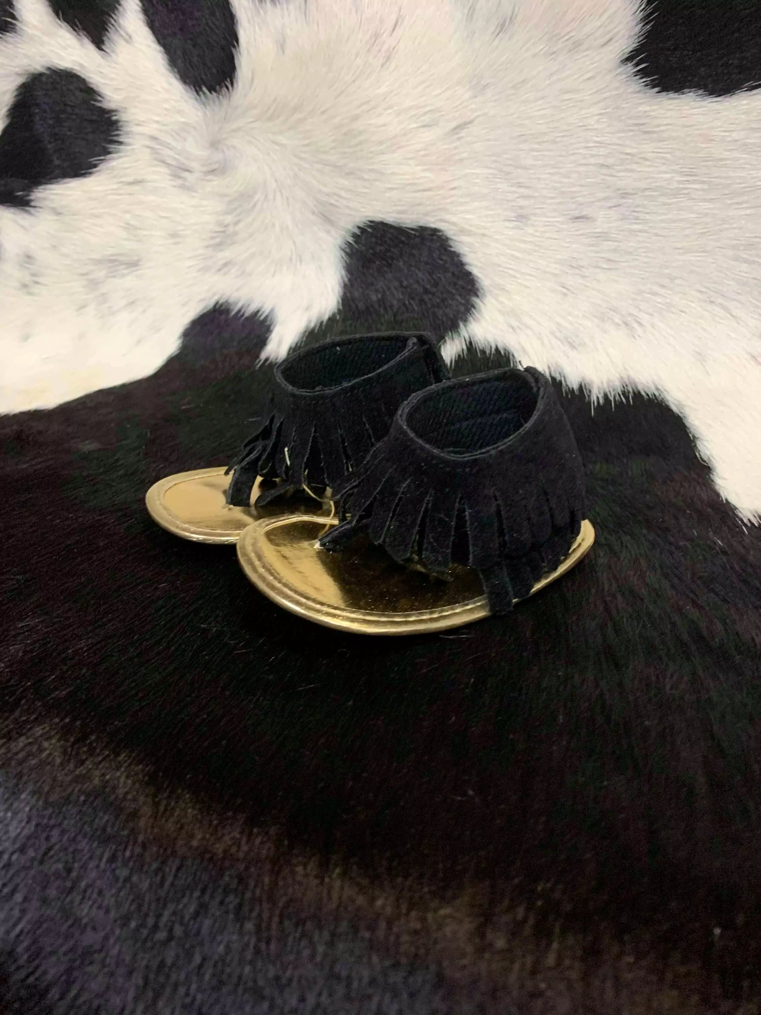 Infant Tassel Sandals - Leather