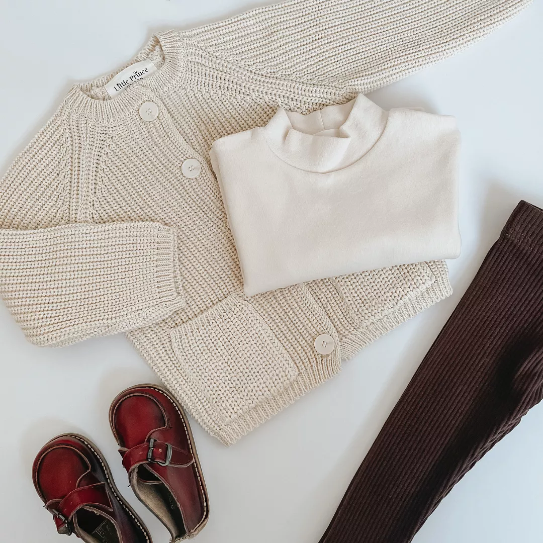 Ivory turtleneck top