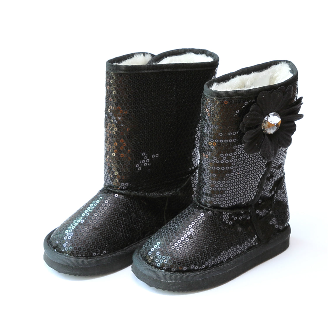 Ivy Sequin Flower Boot - Stylish boot with sequin flower design for a trendy look.