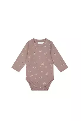 Jamie Kay Long Sleeve Bodysuit - Petite Fleur Antler - Organic Cotton