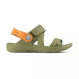 Joybees Kids Adventure Sandal Olive Burnt Orange