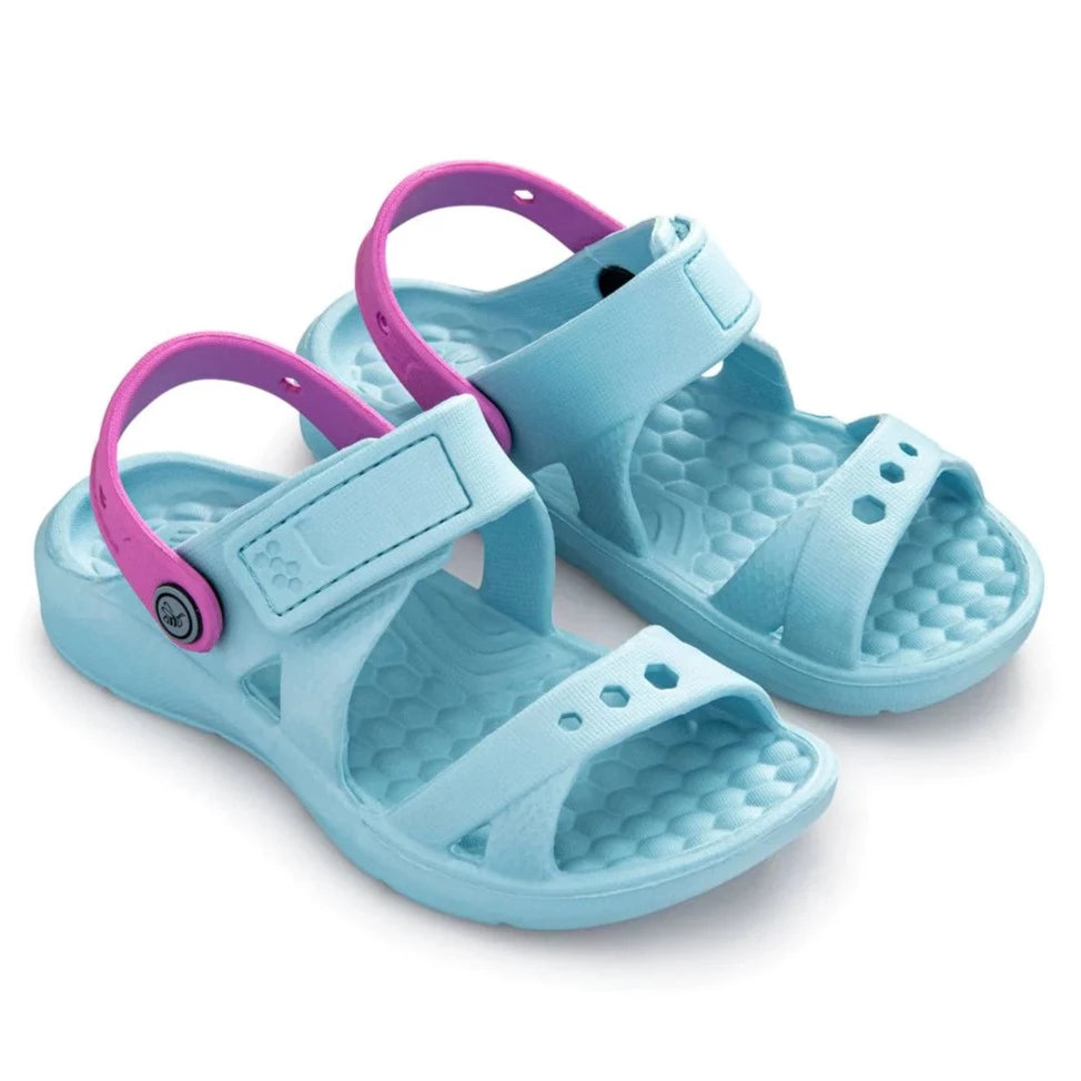 Joybees Kids' Adventure Sandal - Sky Blue/Orchid